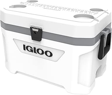 Igloo Marine Ultra 51 Glacière, 51 Litre, Blanc/Gris