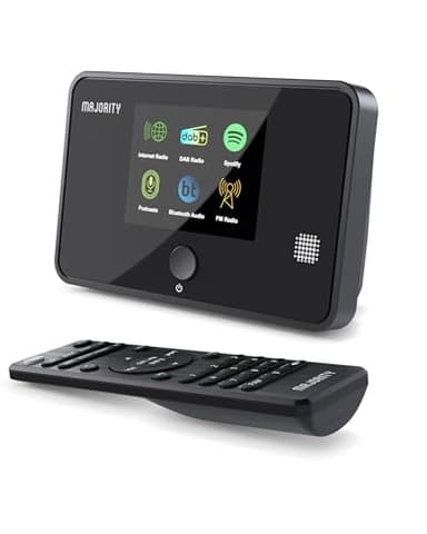 Tuner Radio Internet WiFi | Adaptateur Radio Dab Plus | Spotify Connect et Podcasts | Bluetooth 5.2 Tuner Dab pour Chaine HiFi | Affichage en Couleur, Télécommande Incluse | MAJORITY Robinson