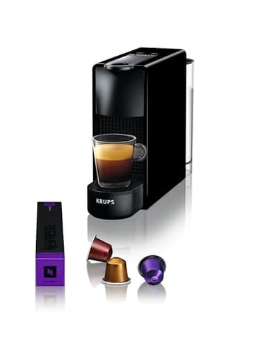 Nespresso Krups Machine à Café Essenza Mini Noir Cafetière à Capsules YY2910FD
