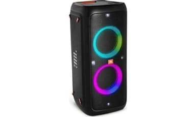 JBL PartyBox 310 Enceinte Bluetooth sans fil avec éclairage dynamique intégré, mode karaoké, basses puissantes et prise en charge de l'application JBL Noir