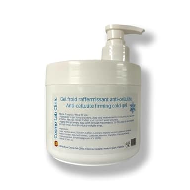 Gel corps raffermissant anticellulite - Effet froid avec Caféine, Camphre et Menthol - Tous types de peau - 500 ml – Fabrication espagnole