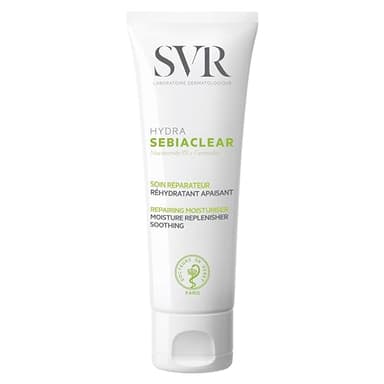 SVR - Sebiaclear Hydra - Soin réparateur apaisant anti-marques - Pour peaux sensibles à tendance acnéique sous traitement desséchant - Niacinamide 5%, céramides oméga 8% - 40 ml