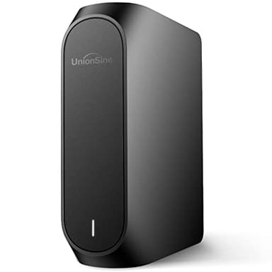 UnionSine Disque Dur Externe 10 to 3,5" USB 3.0 HDD Compatible for PC/Ordinateur de Bureau/Ordinateur Portable/Mac/Xbox/Xbox One/PS4/TV (Noir)