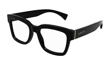 Gucci Lunettes de Vue GG1138O Black Gold 52/20/145 unisexe