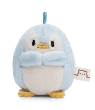 NICI Pingouin Waddle de 5cm Bleu-Doudou, Mignonne Peluche à câliner, pour Jouer, pour Enfants et Adultes, Une Excellente idée de Cadeau, 61243