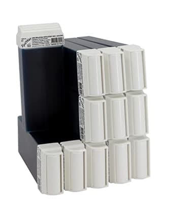 EpilWax - Roll On Cire Epilation à l'Azulène - Jambes, Aisselles, Corps - Facile à étaler et à Retirer - Lot de 12 Recharges/Cartouches - 100 ml