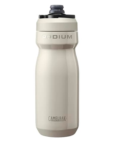 CamelBak Podium Insulated Steel 530ml – bouteille d'eau vélo – acier inoxydable 18/8 – isolation sous vide à double paroi – débit élevé – étanche – facile à nettoyer – Stone, taille: OS