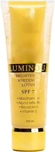 Lait corporel éclaircissant, SPF 75, hydratant, nourrit et apaise en profondeur, atténue les taches brunes, illumine le teint, pour peaux sèches et ternes, femmes et hommes