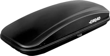 Farad Coffre de Toit Crub 430L Noir - Double Ouverture Latérale, Homologation TÜV-GS, Garantie 5 Ans, Serrure centralisée avec clés de sécurité, Résistant aux Rayons UV