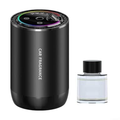Désodorisant de voiture avec lumière, pour diffuseur d'arômes de voiture intelligent avec 50 ml de parfum, diffuseur d'huile aromatique de voiture, humidificateur pour la maison et le bureau (homme