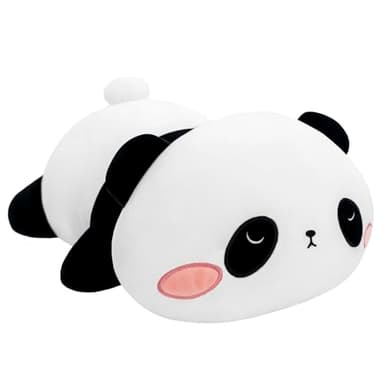 SQEQE Peluche de panda lestée contre l'anxiété - Coussin doux - Jouet cadeau pour enfants et adultes - 35 cm, 0,7 kg