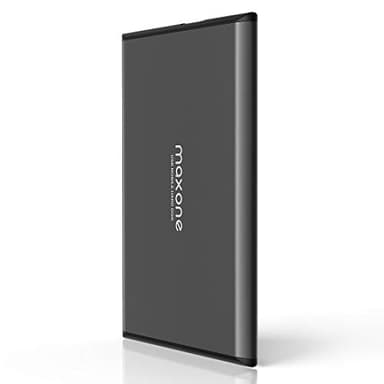 1To Disque Dur Externe Portable - 2.5'' USB 3.0 Ultra Fin Tout-Aluminium Stockage HDD pour Xbox One, PS4, PC, Mac, Laptop, Ordinateur Portable de Bureau, Wii U, TV, Windows(1000Go,Gris)