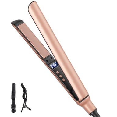 Mini lisseur pour Cheveux Courts, Céramique, Coiffage Rapide 120-230°C, Lisseur Cheveux Glisse Facile, Voltage Universel, Petits Fer à Lisser de Voyage