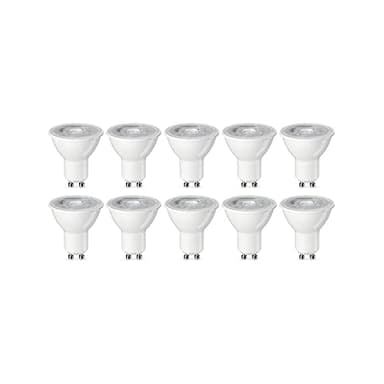 Amazon Basics 10 Unité (Lot de 1) ampoules spot LED GU10 4.7 W (équivalent 50 W) Blanc Chaud Intensité non variable