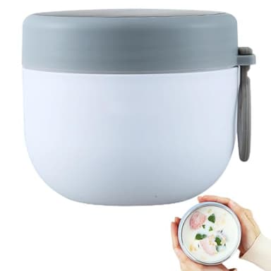therm0s à soupe pour – Tasse à soupe isotherme en acier inoxydable de 600 ml avec double paroi | Mug isotherme anti-fuite pour repas chauds, idéal pour l'école, les voyages et les pique-niques