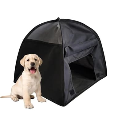 Tente Solaire Pliable pour Chien - Abri Portable Anti-UV de Plage avec Protection Extérieure et Clôture Respirante