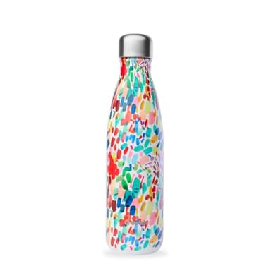 Qwetch - Bouteille Isotherme Originals Arty 500ml - 24h Froid et 12h Chaud - Etanche & Réutilisable - Gourde inox isotherme pour Sport, Voyage, Bureau, Randonnée