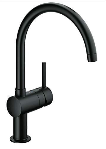 GROHE Mitigeur de cuisine évier Minta, bec en forme de U, noir, 32917KS0 (Import Allemagne)