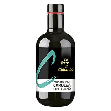 Le Terre di Colombo – Huile d’olive extra-vierge 100 % italienne, produite à partir du cultivar Carolea, 500 ml