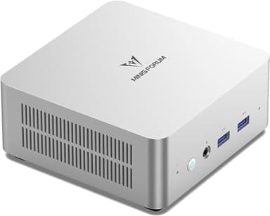 Mini PC MINIS Forum UN1290, Intel Core i9 12900HK, 32 Go RAM, 512 Go SSD, Ordinateur de Bureau 14 cœurs/20 Threads, HDMI 2.0/USB-C/DP 1.4, LAN RJ45 2,5G, 5 Ports USB, Wi-FI 6