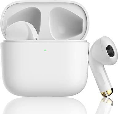 Écouteurs Bluetooth 5.4,Air Buds Pods Casque sans Fil,avec IPX8 étanches Écouteurs,Microphone intégré et étui de Chargement,réduction de Bruit stéréo 3D HD Casques,pour Airpots/Android/iPhone/Samsung