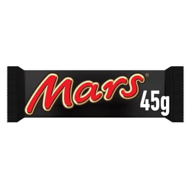 MARS - Barres Chocolat au Lait, Nougat & Caramel - 10 barres chocolatées individuelles de 45g