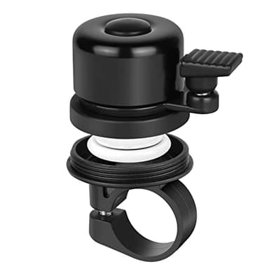 Ainiv Alarme Antivol, Alliage D'aluminium Sonnette de Vélo pour AirTag pour Vélo Support Dissimulé dans L’Alarme - Alarme Pratique Antivol Caché - Étanche Sonnette de Vélo pour Vélo de Route, VTT