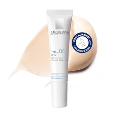 La Roche-Posay - Hyalu B5 - Crème Contour des Yeux Anti-Rides qui Hydrate, Repulpe et Lisse les Signes de l’âge - Soin des Yeux Enrichi en Acide Hyaluronique et Vitamine B5 - Pour Tous Types de Peaux