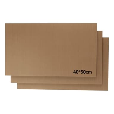 Creatorally Transfert en Téflon pour Presse à Chaud, 3 Feuilles 40x50 cm Antiadhésives Réutilisable Pour D'Impression Thermique, Sublimation T-shirt Presses, Tapis de Cuisson Durable