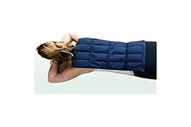Socopedic Coussin universel en lin, Bleu Foncé - 34 x 48 cm