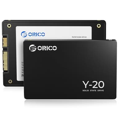 ORICO 2To 2,5 Pouces SSD Interne SATA III 6Gb/s, 3D NAND Jusqu'à 500Mo/s Vitesse de Lecture, Compatible avec Les Ordinateurs Portables et Les PC de Bureau- Y20