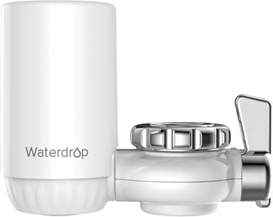 Waterdrop WD-FC-04 NSF Certifiée Filtre à Eau du Robinet, Système de Filtration ACF, Purificateur de l'eau de Longue durée pour Cuisne, Réduit Chlore, Goût et Odeur (1 Filtre Inclus)