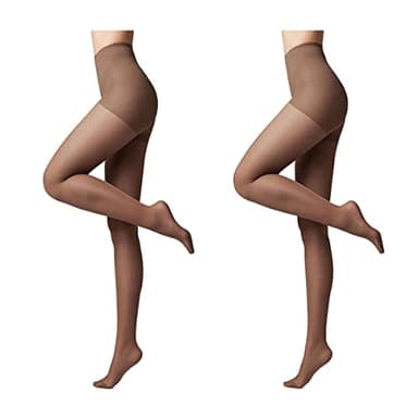 Conte elegant ACTIVE 40 DEN Lot de 2 Collants Modelants et Fins pour Femmes - Collant Femme Résistant - Stimule la Circulation Sanguine - Taille 4