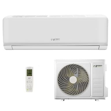 Climatiseur Mono Split Green Electric Plus 9000 BTU WiFi Efficacité Énergétique A++/A+ 2,5 kW R32, Climatiseur Mural à Faible Consommation avec Inverter Pompe à Chaleur et Unité Extérieure