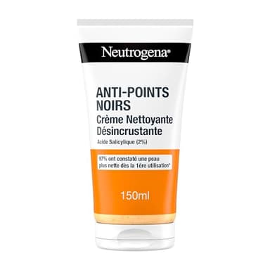 Neutrogena | Crème Nettoyante Désincrustante Anti-Points Noirs (tube de 150 ml) – Nettoyant pour le visage à l'acide salicylique (2%)