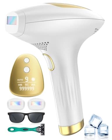 21J Épilateur Lumière Pulsée IPL avec Refroidissement Indolore, 3 Modes (HR/SC/RA), Design Unisexe pour Visage, Zone Bikini, Corps, Jambes et Aisselles