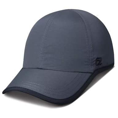 GADIEMKENSD Mens Hats Baseball Cap UPF 50+ Sun Quick Dry Lightweight Breathable Trucker Hat Outdoor Hiking Fishing Run Golf Sports Dad Mesh Hats Quick Drying A Go Running Hats for Women Men Dark Gray
