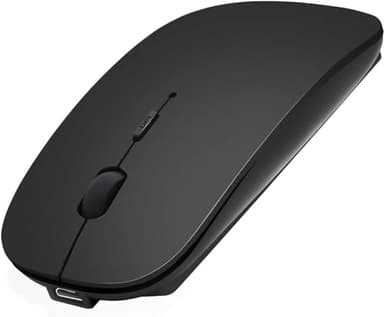 ZISONIX Souris Bluetooth Rechargeable Compatible avec Macbook/iPad/iPhone(iOS13.1.2 ou Supérieur)/PC, Mini Souris Silencieuse pour Android/Windows/Linux, 3 DPI Réglable Bluetooth Nior