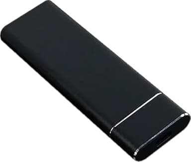 Disque dur externe SSD 1 To, cadeau adaptateur OTG/Type-C, pour ordinateur portable (noir)