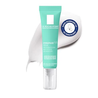 La Roche-Posay - Hydraphase HA - Soin Contour des Yeux Hydratant et Anti-Fatigue - A Base d'Acide Hyaluronique et Caféine - Soin Anti Poche Sous les Yeux - Adapté aux Peaux Sensibles