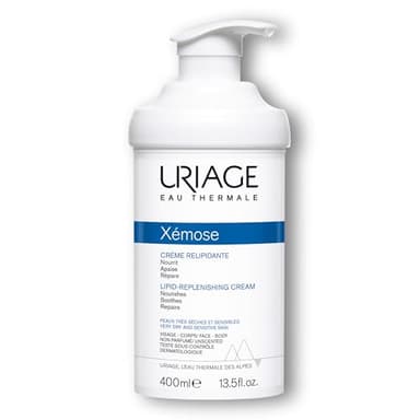 Uriage Xemose Crème Relipidante Anti-Irritations - Peaux Sèches à Tendance Atopique au Beurre de Karité - Apaise les Sensations de Démangéaisons - Confort Longue Durée - Visage & Corps - Non parfumée