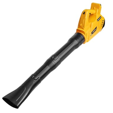 Powarobor Souffleur Électrique Portable sans Fil Compatible avec DeWalt Batterie 18V XR - Idéal pour Jardin, Terrasse et Allée，(Vitesse d’air Jusqu’à 297 km/h, variateur de Vitesse,sans Batterie)