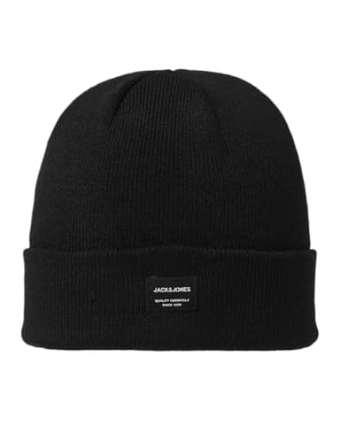 JACK & JONES 12092815 - Bonnet - Homme - Noir (Black) - Taille Unique (Taille Fabricant: One Size)