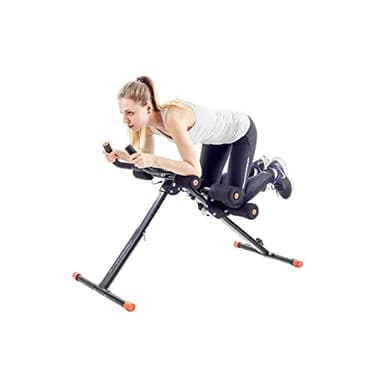 TechFit Abdos Musculation Bench - Banc Abdominaux de Gym Pliant Équipement de Fitness Vertical, Soutien Abdomen Ferme, Dispositif de Taille, Plateforme de Résistance Noir