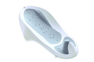 Transat de bain bébé Kerael 0 à 6 mois blanc/gris fabriqué en FRANCE