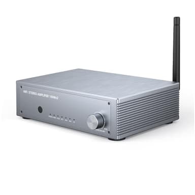 Inwa Amplificateur Audio HiFi Bluetooth, 200W 2 Canaux Mini Hi-FI Récepteur, Ampli Stéréo avec HDMI(Arc), Opt, Coax, USB, RCA, pour Enceintes de Maison 100W x 2 avec Contrôle des Basses et des Aigus
