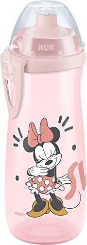 Nuk Disney Mickey Sports Cup - Polypropylène (PP) Gobelet pour enfant à partir de 24 mois - Avec bec verseur anti-fuites - Clip et capuchon de protection - Sans BPA - 450 ml - Rouge 10255620