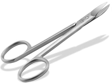 Ciseaux à ongles pour ongles forts et épais avec une lame légèrement incurvée pour les soins des pieds et la pédicure en acier inoxydable 10,5 cm