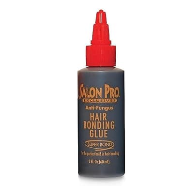 Salon Pro Exclusives - Colle adhésive antifongique pour cheveux noirs (Super Bond) pour une fixation parfaite des unions de cheveux 60 ml