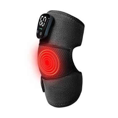 Masseur De Genou Chauffant – Bandages De Genou Réglables À Chaleur Et Vibrations | Coussin Chauffant Électrique Pour Genoux Avec Massage Pour Soulager La Douleur, L', La Récupération Des